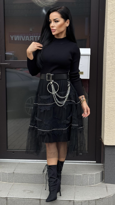 Čierne elegantne šaty – Lorien